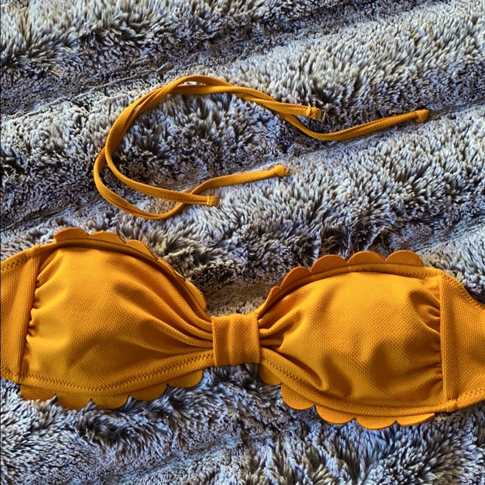 Orange bikini top